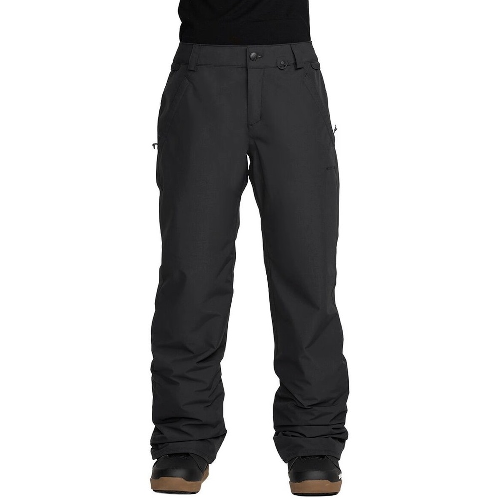 Volcom Women's Frochickie Insulated Black Snow Pants Relaxed Waterproof Small